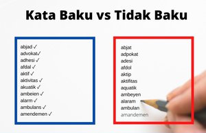 Detail Berikan Contoh Kosakata Baku Dan Tidak Baku Nomer 25