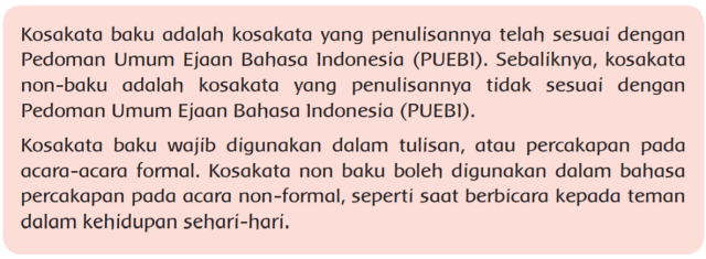 Detail Berikan Contoh Kosakata Baku Dan Tidak Baku Nomer 49