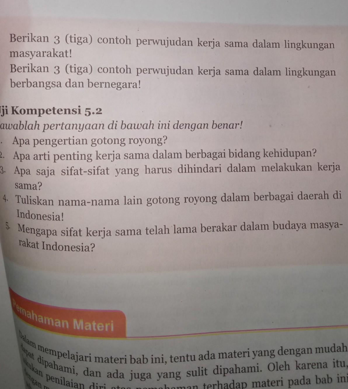 Detail Berikan Tiga Contoh Perwujudan Kerjasama Dalam Lingkungan Masyarakat Nomer 15