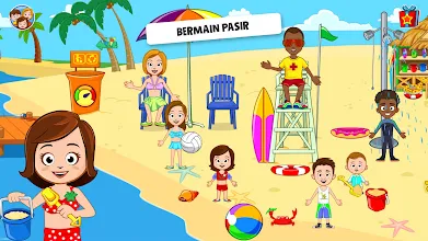 Download Bermain Di Pantai Kartun Nomer 30