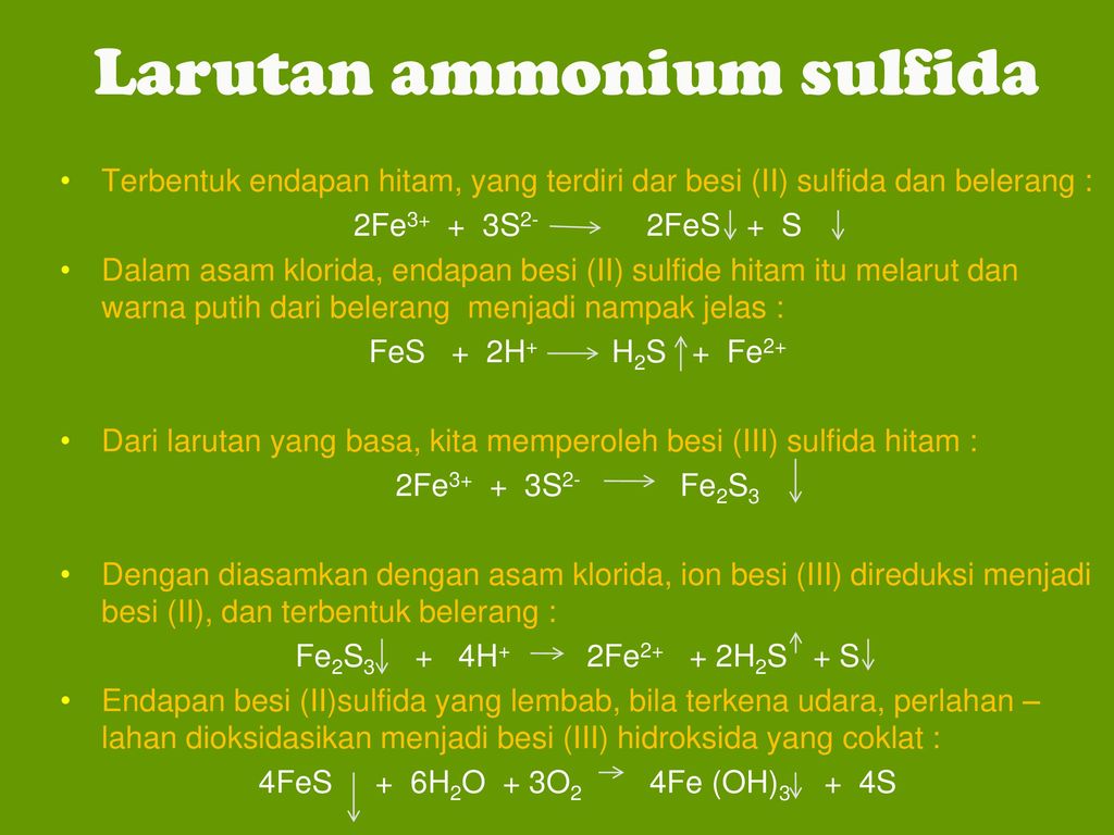 Detail Besi Ii Sulfida Nomer 26