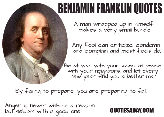 Detail Best Benjamin Franklin Quotes Nomer 17