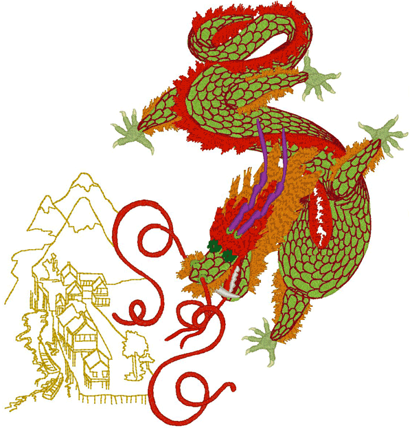 Detail Chinese Embroidery Patterns Nomer 8