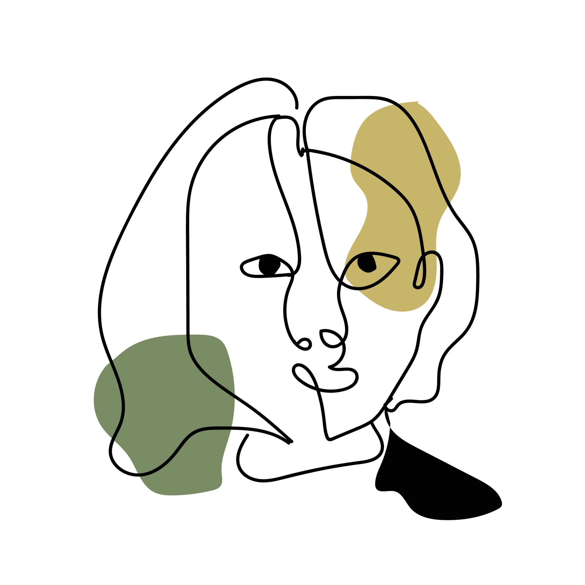 Detail Gesicht Eine Linie Nomer 10