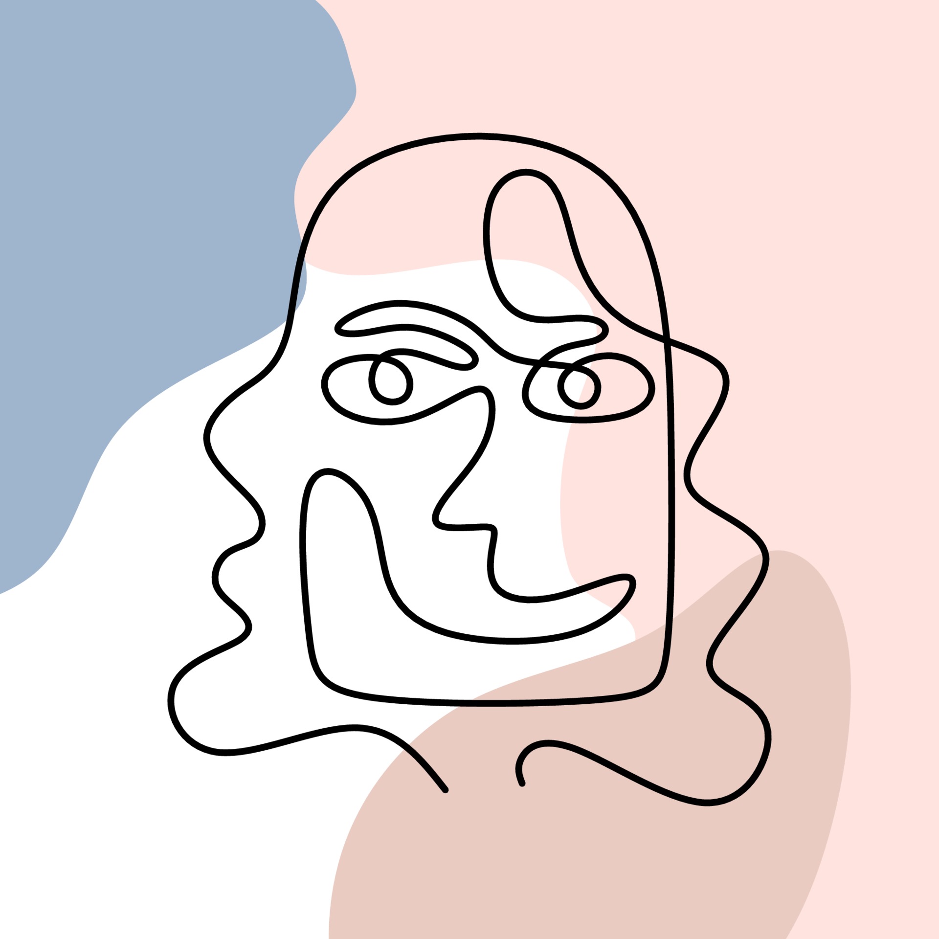 Detail Gesicht Eine Linie Nomer 23