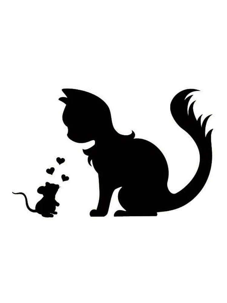 Detail Katze Silhouette Zum Ausdrucken Koleksi Nomer 20