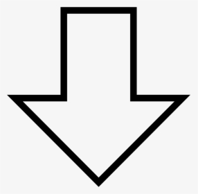 White Arrow Down - KibrisPDR