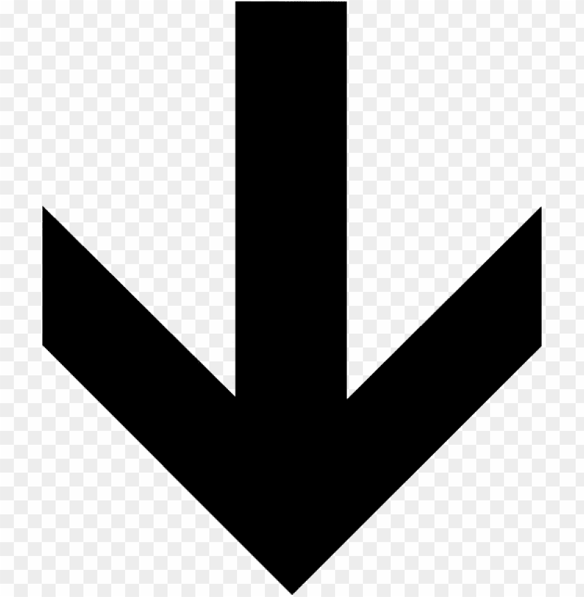 Detail White Arrow Down Nomer 19