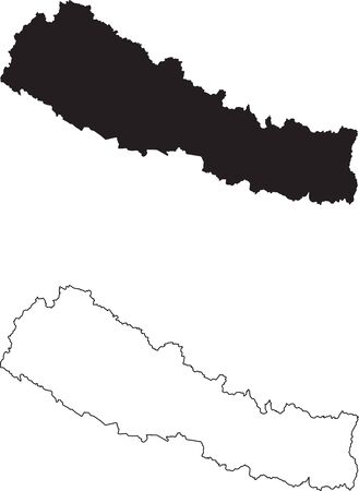 Detail Nepal Map Outline Nomer 7