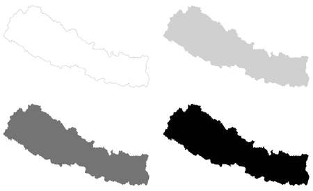 Detail Nepal Map Outline Nomer 23