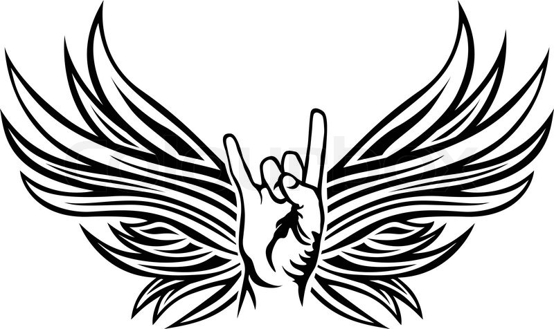 Detail Rock N Roll Handzeichen Nomer 14