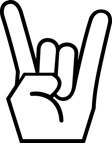 Detail Rock N Roll Handzeichen Nomer 21