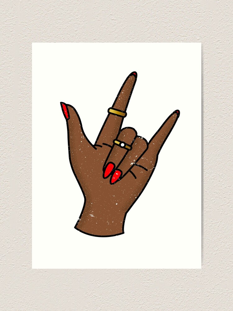 Detail Rock N Roll Handzeichen Nomer 7