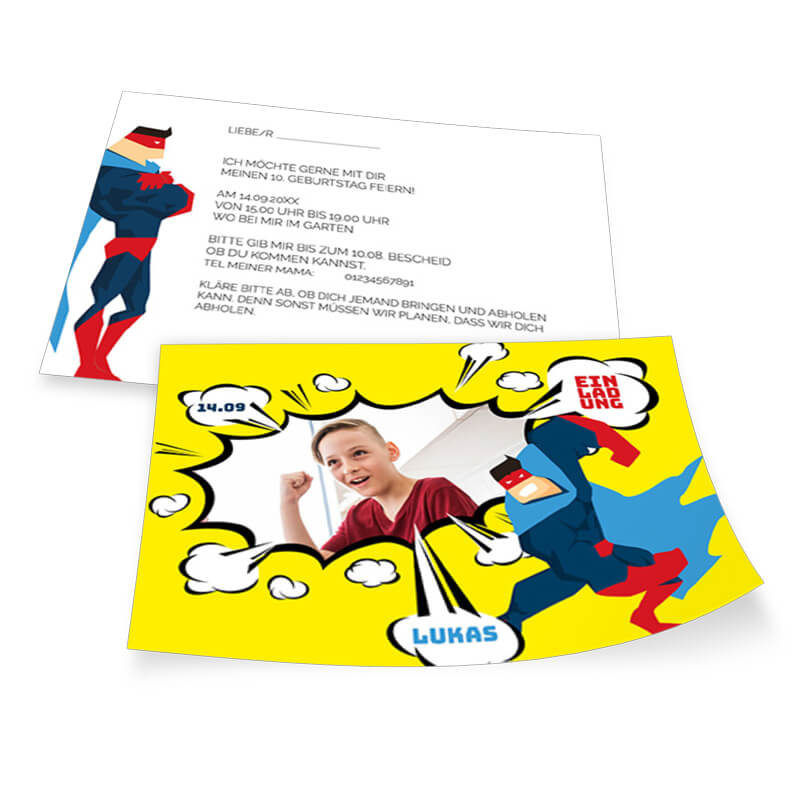 Detail Superhelden Geburtstag Einladung Nomer 13