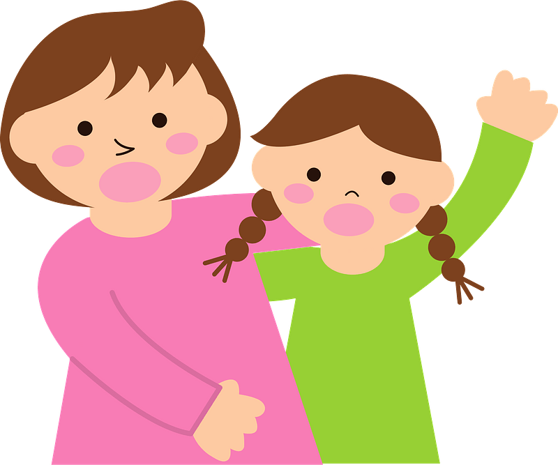 Detail Mother Daughter Clipart Free Nomer 10