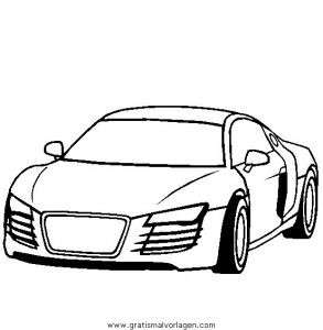 Detail Ausmalbilder Audi R8 Nomer 5