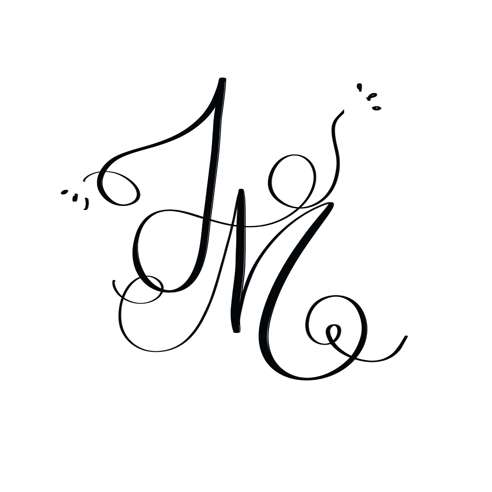 Detail Monogramm 2 Buchstaben Nomer 26