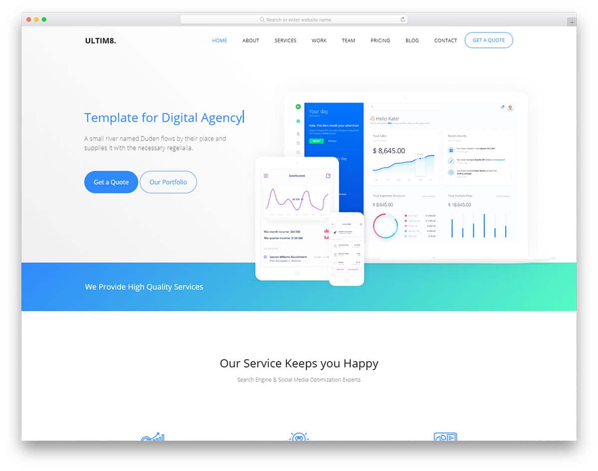 Detail Website Templates Nomer 17