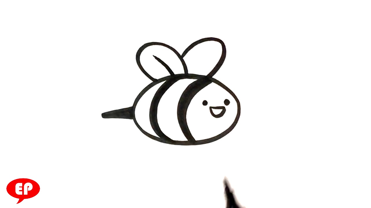 Detail Cute Bee Drawing Nomer 7