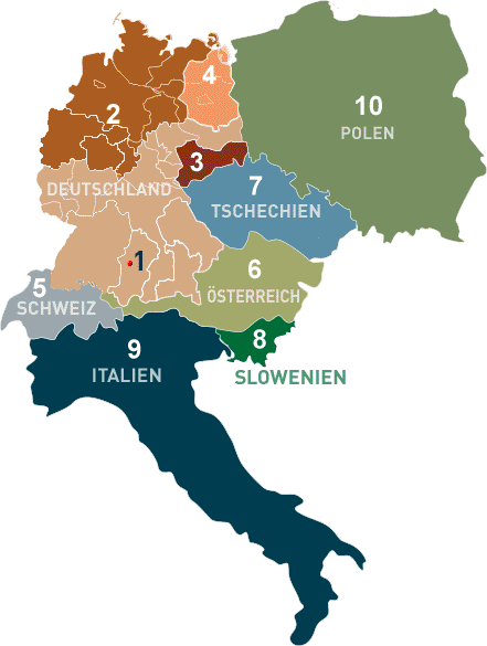 Detail Karte Deutschland Und Italien Nomer 20
