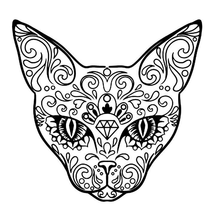 Detail Katzen Tattoo Mandala Nomer 6