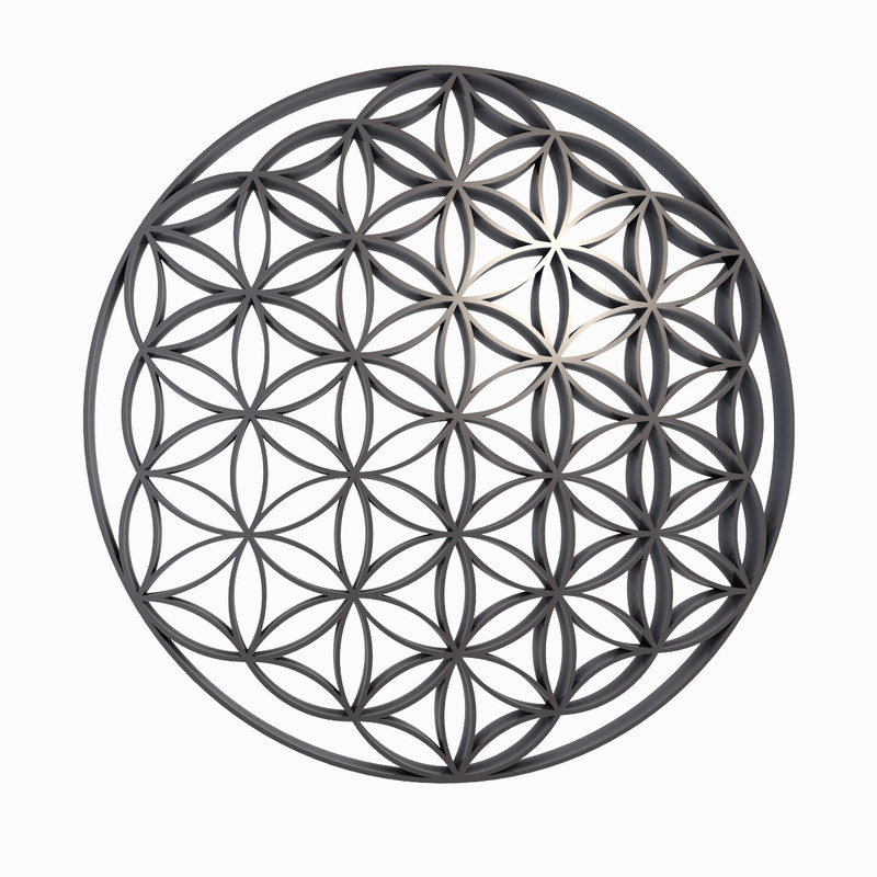 Detail Blume Des Lebens 3d Model Nomer 3