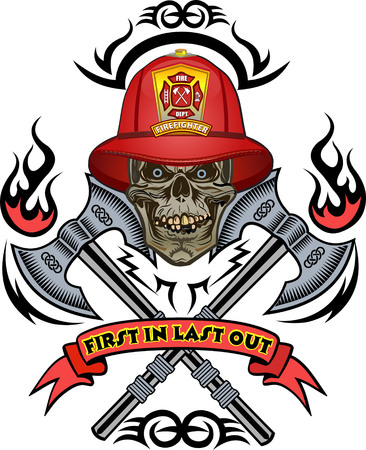 Detail Firefighter Skull Nomer 27
