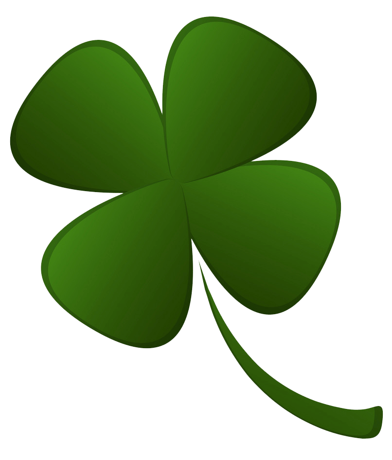 Detail Transparent Four Leaf Clover Vector Nomer 9