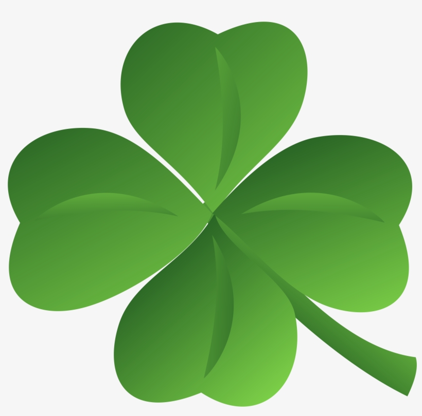 Detail Transparent Four Leaf Clover Vector Nomer 10