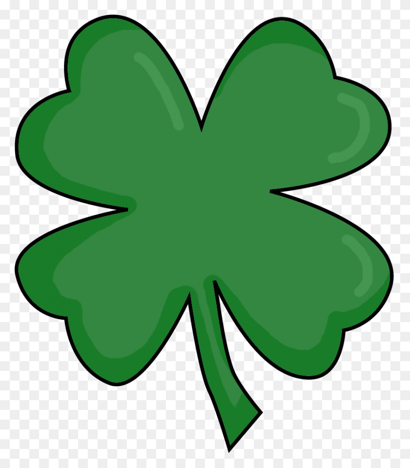 Detail Transparent Four Leaf Clover Vector Nomer 3