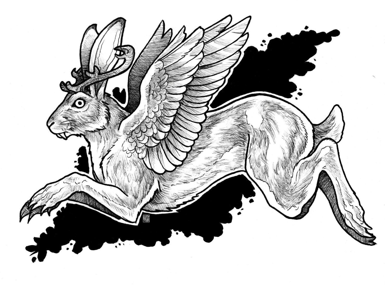 Download Wolpertinger Drawing Nomer 2