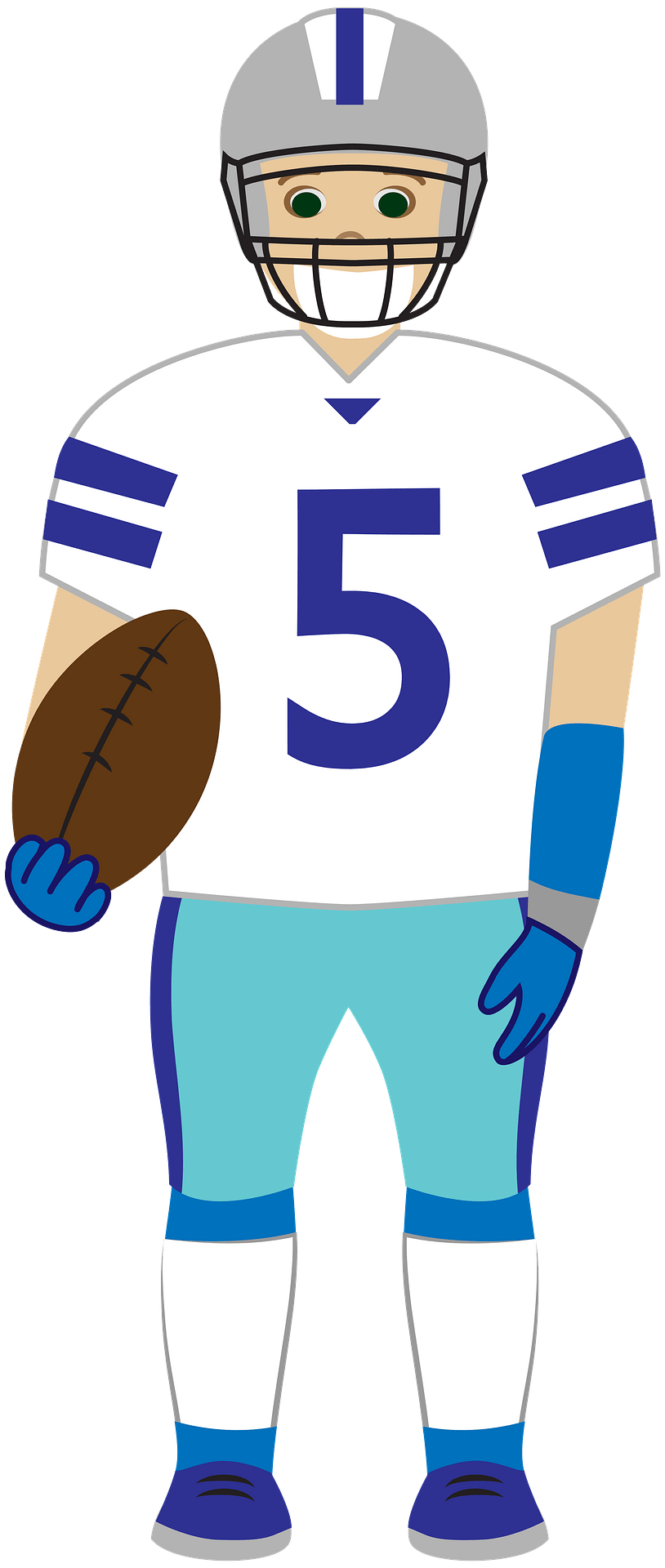 Detail American Football Spieler Nomer 7