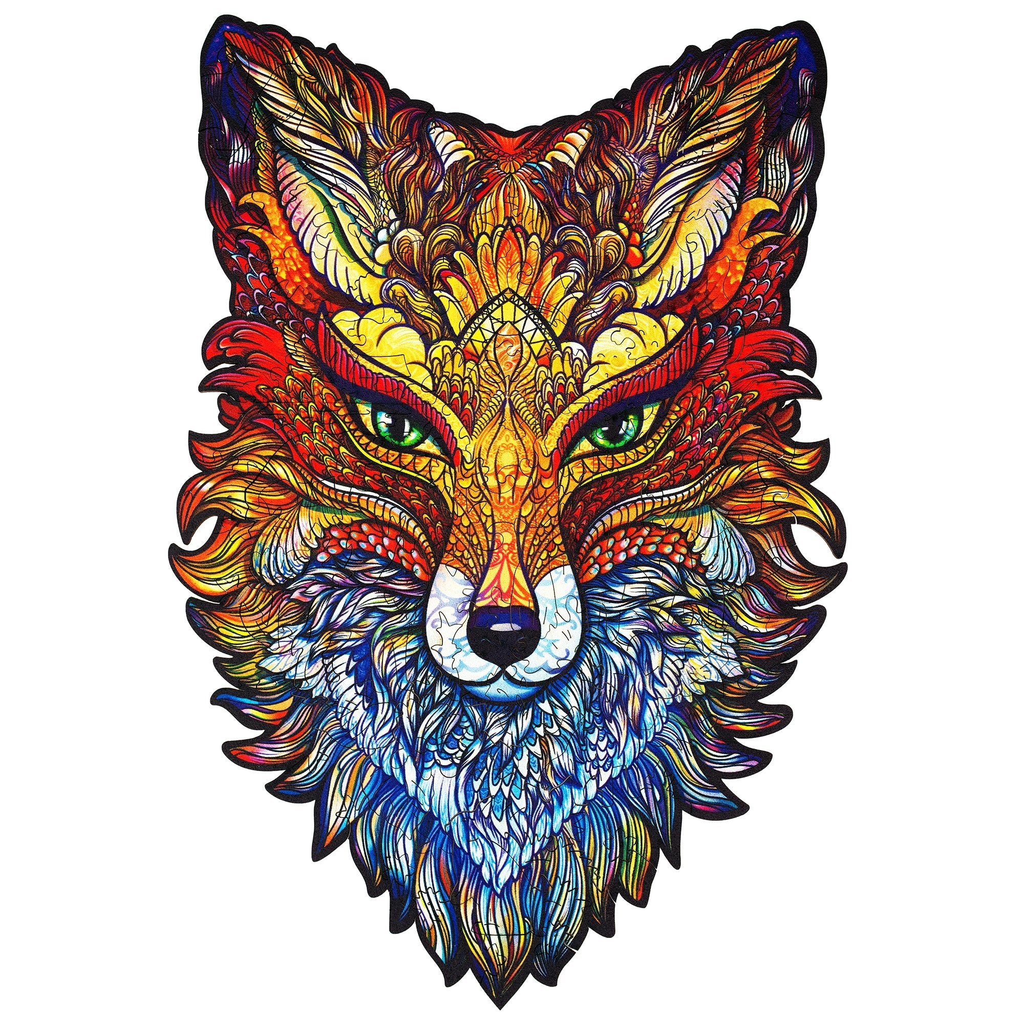 Detail Mandala Tiere Wolf Nomer 20
