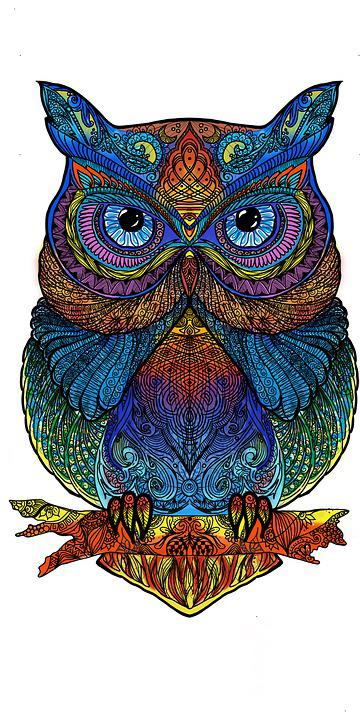 Detail Mandala Tiere Wolf Nomer 24