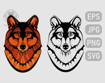 Detail Mandala Tiere Wolf Nomer 26