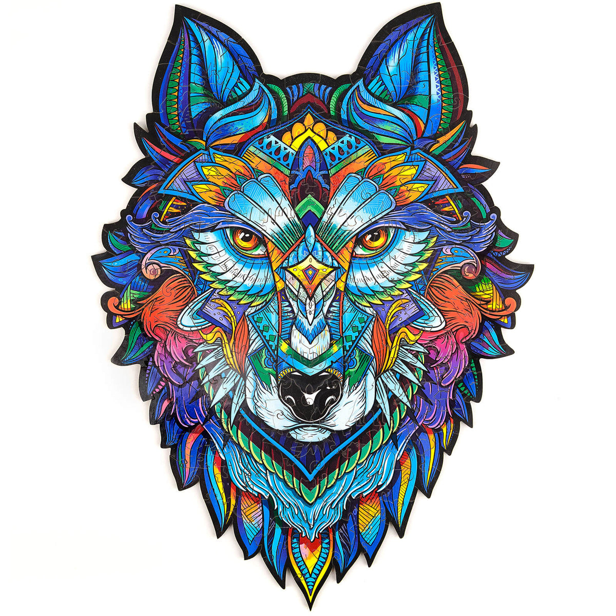 Detail Mandala Tiere Wolf Nomer 5