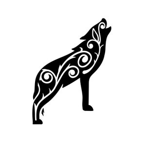Detail Mandala Tiere Wolf Nomer 7