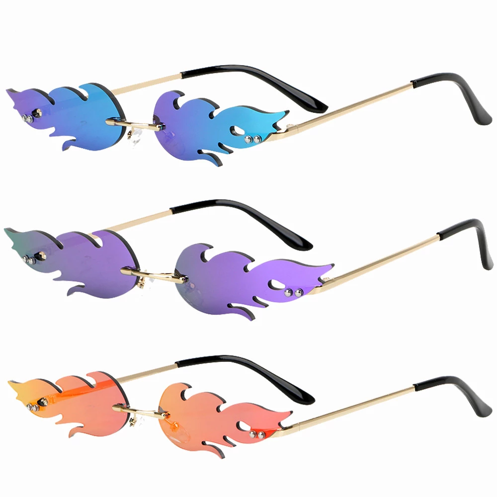 Detail Flammen Sonnenbrille Nomer 6