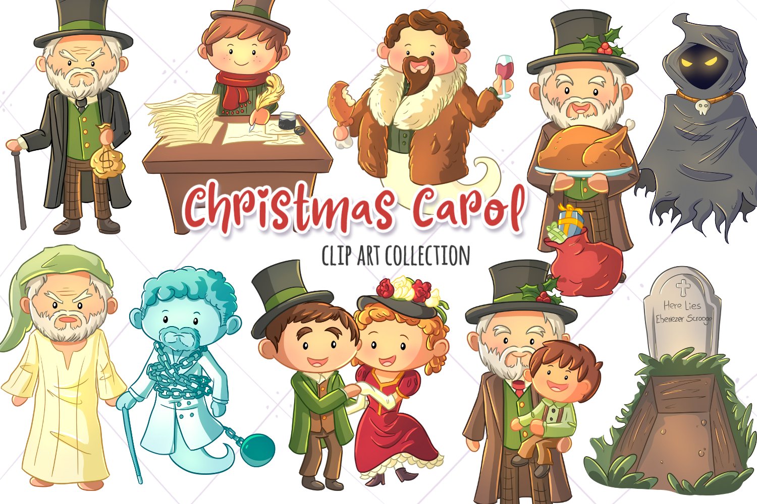 A Christmas Carol Clipart - KibrisPDR