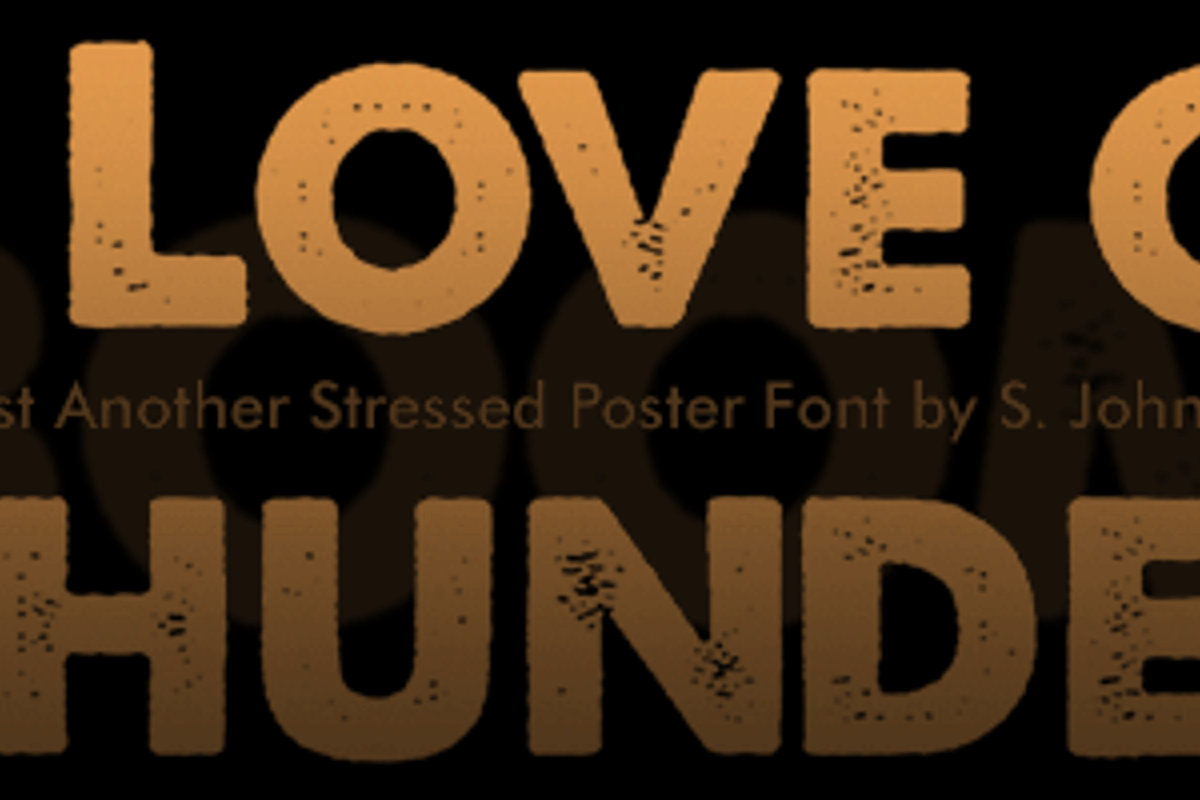 Detail A Love Of Thunder Font Nomer 3