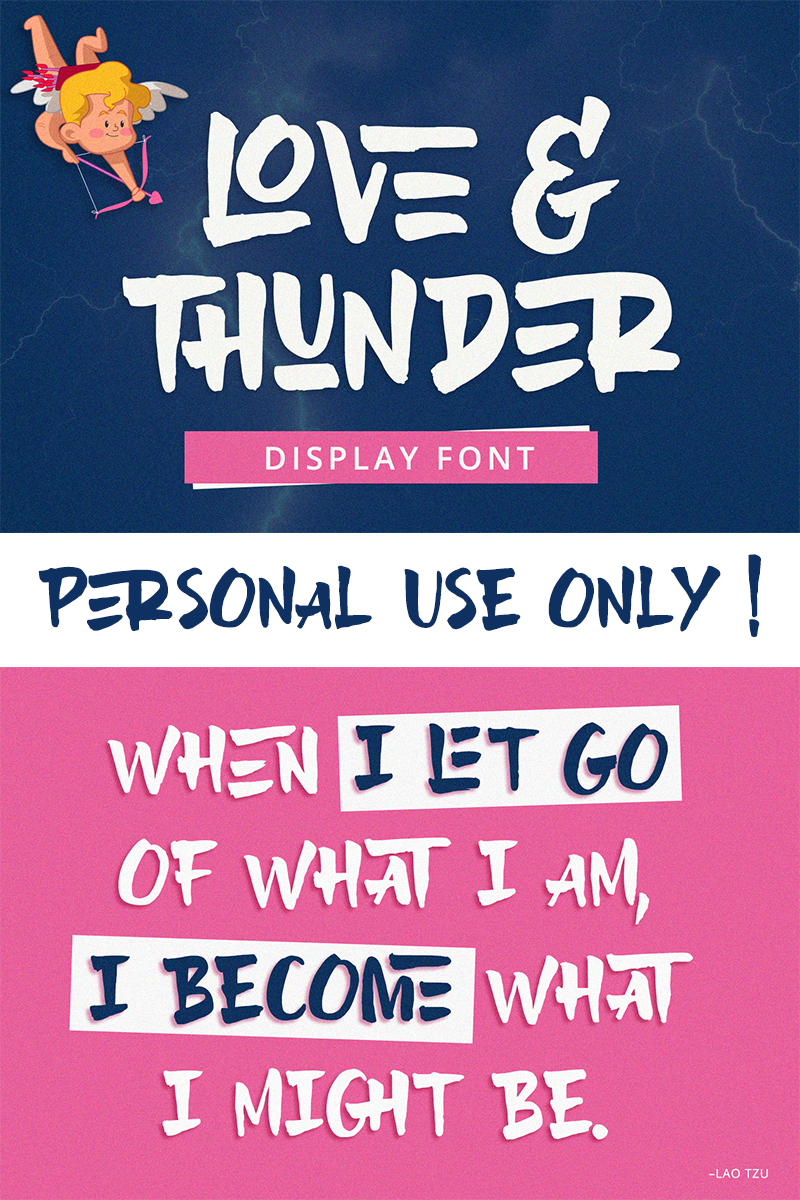 Detail A Love Of Thunder Font Nomer 59
