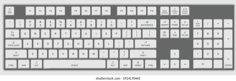 Detail A Picture Of A Computer Keyboard Nomer 24