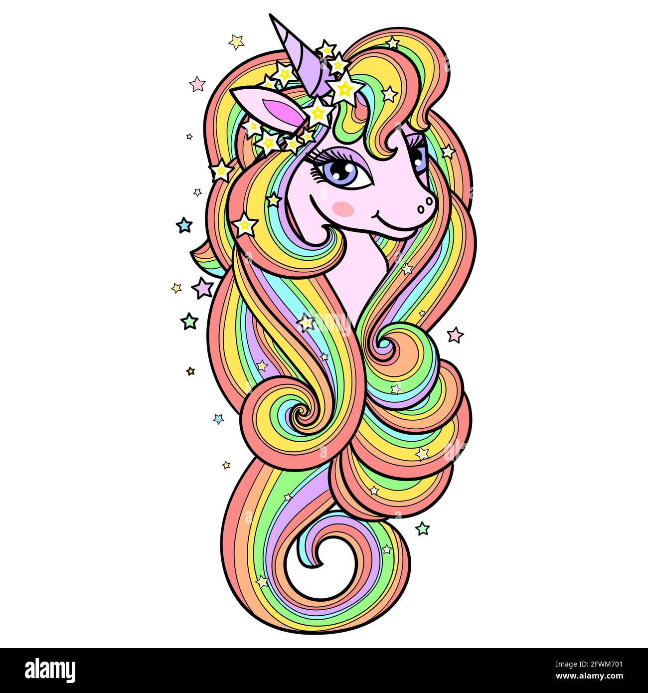 Detail A Rainbow Unicorn Nomer 51