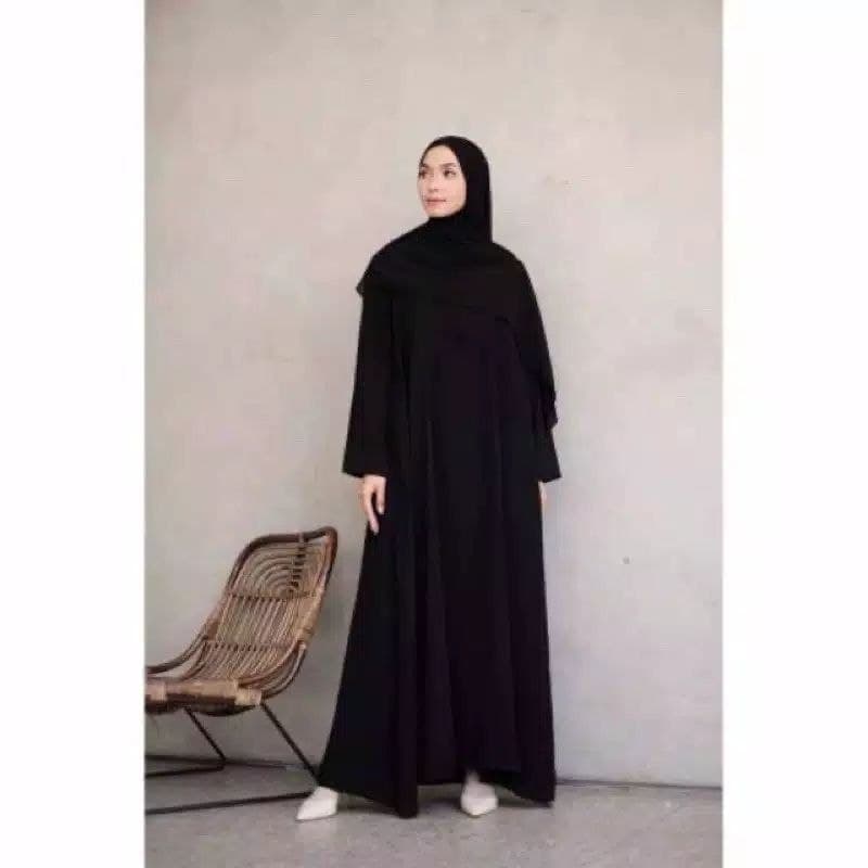 Detail Abaya Turki Hitam Nomer 25