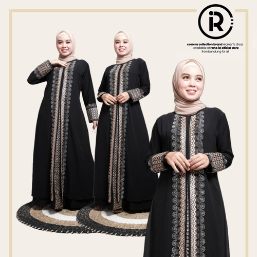 Detail Abaya Turki Hitam Nomer 53