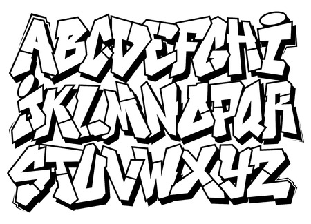 Detail Abjad Grafity Creator Nomer 4