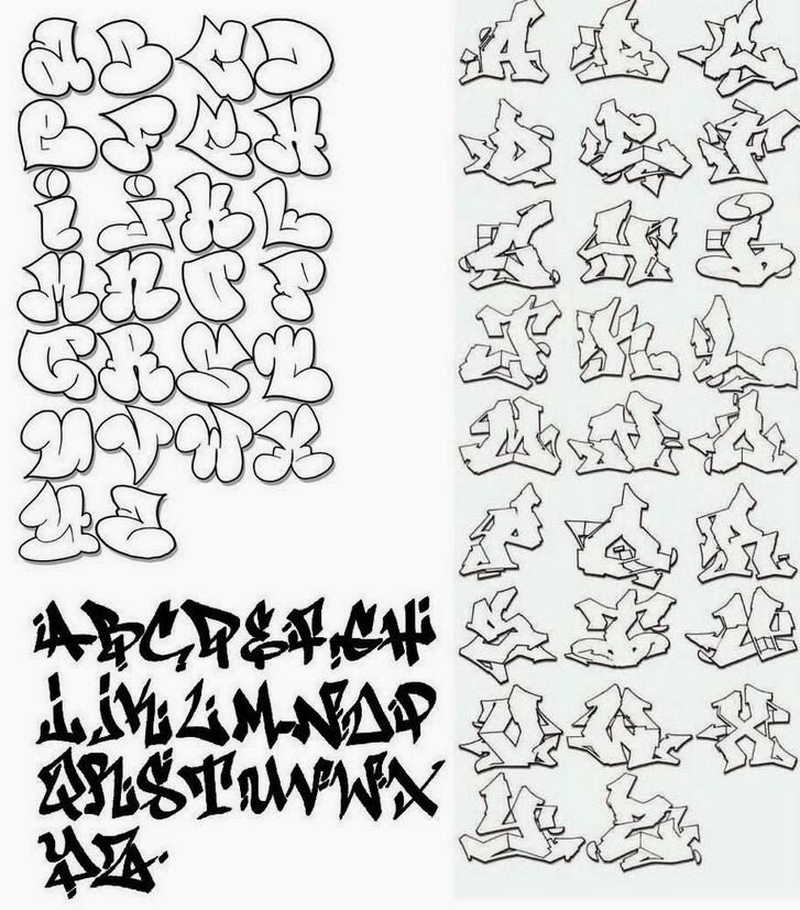 Detail Abjad Huruf Grafiti Nomer 13