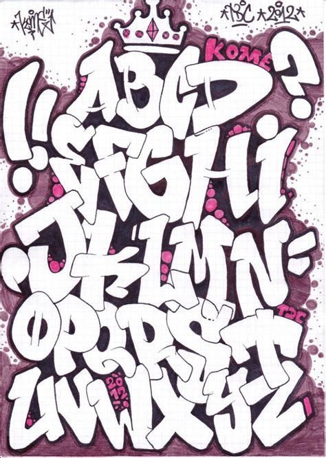 Detail Abjad Huruf Grafiti Nomer 4