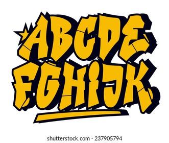 Detail Abjad Huruf Grafiti Nomer 37