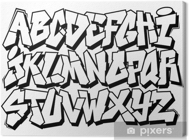 Detail Abjad Huruf Grafiti Nomer 7